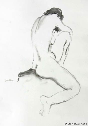 Figure Drawing by Dena Cornett