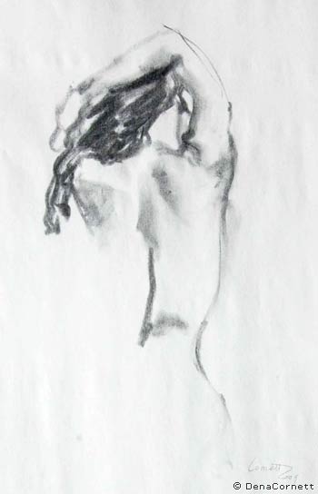 Figure Drawing by Dena Cornett