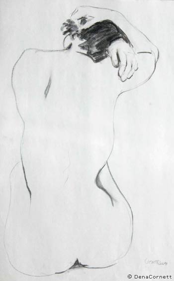 Figure Drawing by Dena Cornett