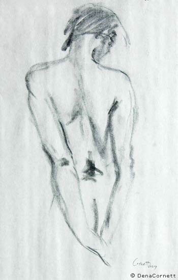 Figure Drawing by Dena Cornett