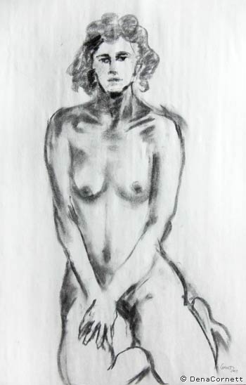 Figure Drawing by Dena Cornett